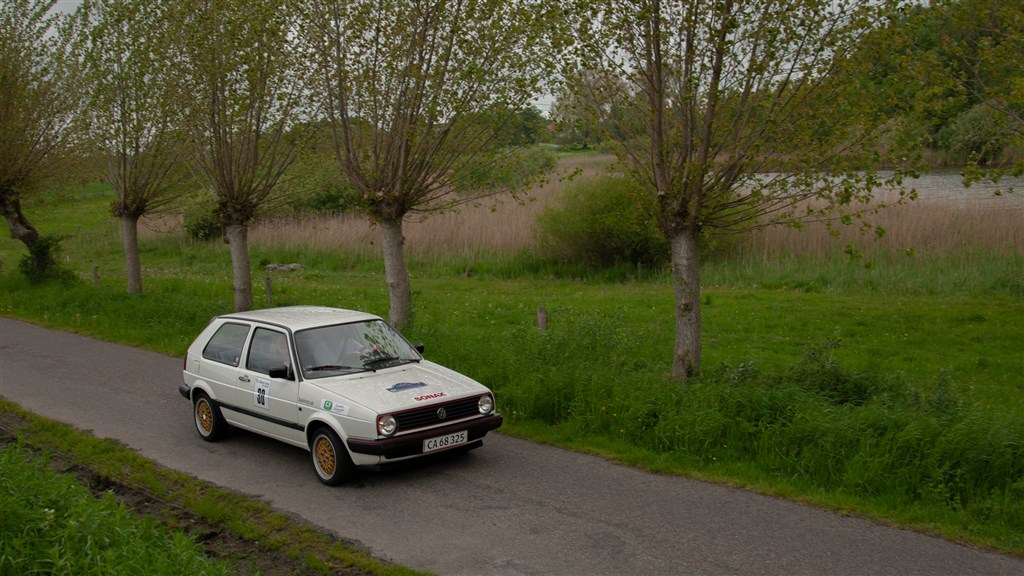 Poul Juhl-Godballe og Hanne Juhl-Godballe fra Ry kom bedst igennem Sydhavs Classic i Expert klassen, og kunne køre hjem med en 1. plads.
(Foto: Viggo Johansen, rallypics.dk)